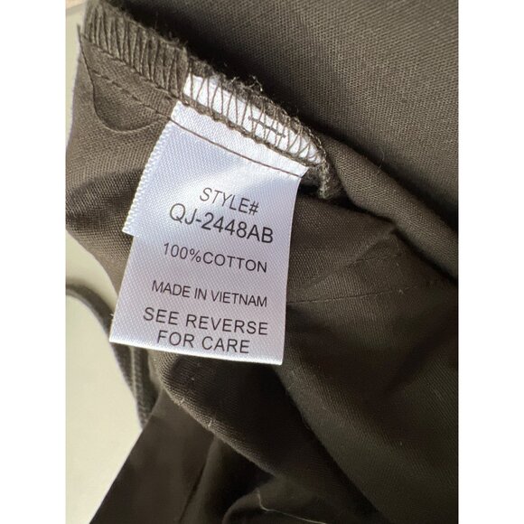 Zenana Drawstring Waist Military Hoodie Vest Womens Large Olive Utility Gorpcore - Picture 5 of 7